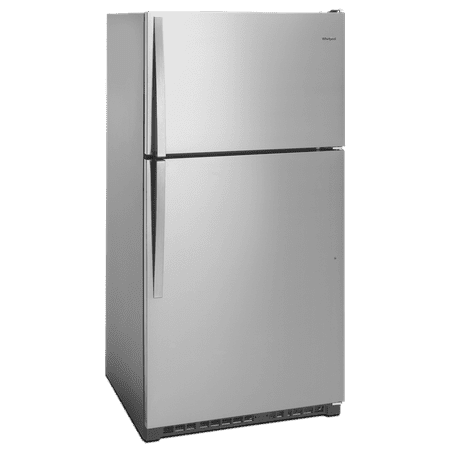 Whirlpool - 20.5 Cu. Ft. Top-Freezer Refrigerator - Monochromatic Stainless Steel