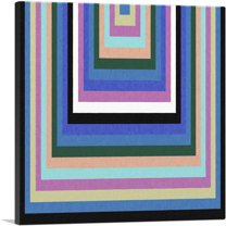 ARTCANVAS Mid-Century Modern Stretched Squares Canvas Art Print - Size: 12" x 12" (1.50" Deep)
