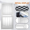 thumbnail image 4 of Grisham Deluxe Steel Security Door,32'' x 80'' Metal Tempered Glass Door Screen Replacement Enter Doors,Storm Door (555-32 White), 4 of 7
