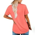 thumbnail image 3 of Womens Fake Two-Piece Shirts Cute Summer Lightweight Tunic Flowy Tops Short Sleeve Pleated Blouse Dressy Casual, 3 of 7