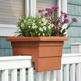 thumbnail image 2 of Root & Vessel Countryside Railing Planter, Terra, 24", 2 of 5