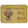 thumbnail image 2 of Caroline's Treasures Wirehaired Dachshund Spoiled Dog Lives Here Kitchen/Bath Mat, 2 of 2