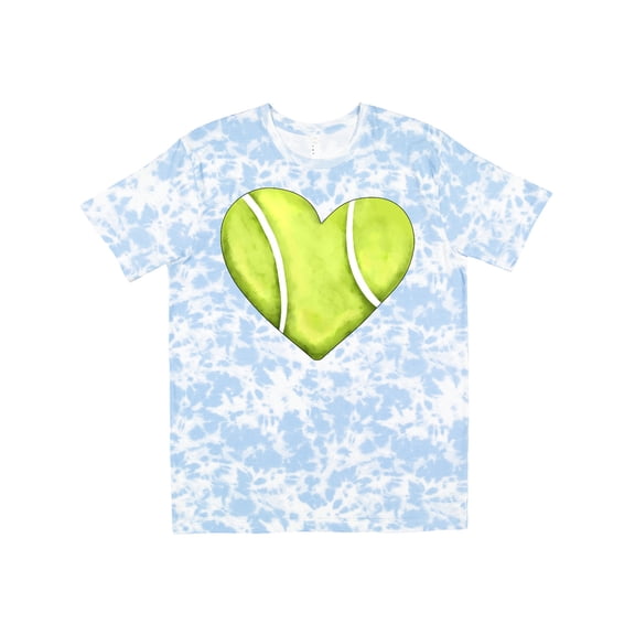 Inktastic Tennis Ball in Heart T-Shirt