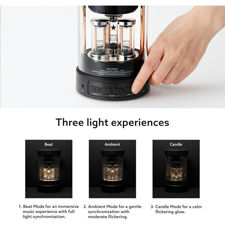 BALMUDA The Speaker Portable Bluetooth Speaker with LED Light Show