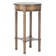 thumbnail image 6 of SAFAVIEH Tinsley Solid Rustic Round Accent Table, Brown, 6 of 7