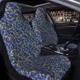 thumbnail image 2 of Uemuo Uncaria Flower Pattern Car Seat Covers for Front Seats Waterproof Seat Covers for Cars, Universal Auto Front Seats Protector Fits for Car-1, 2 of 6