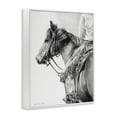 thumbnail image 4 of Stupell Industries Detailed Stallion & Cowboy Animals & Insects Drawing White Framed Art Print Wall Art, 16 x 20, 4 of 10