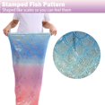 thumbnail image 2 of Kids Mermaid Tail Blanket, Child Mermaid Blanket, 17" x 39" Plush Flannel Fleece, 2 of 7