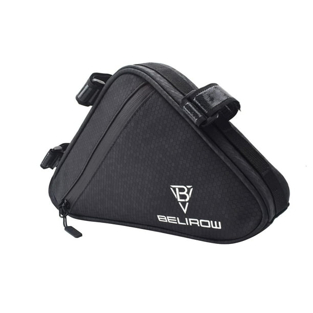 Bolsa para cuadro de bicicleta Bolsa para bicicleta Bolsa para sillín Bolsa de almacenamiento Bolsa para cámara Almacenamiento de bicicletas de montaña Negro