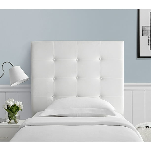 We moved to new apartment and i wanted nice interiors but at the same time we could not spend too much. villa classic tufted plush college dorm headboard white