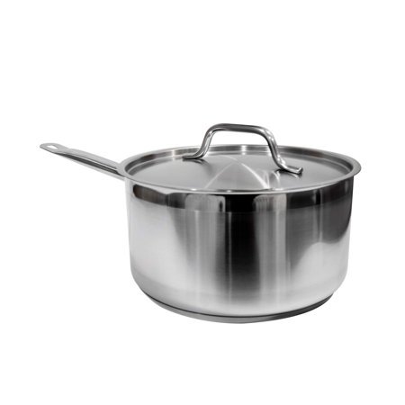 Update International SSP-4 Sauce Pan, 45 Quart, Silver