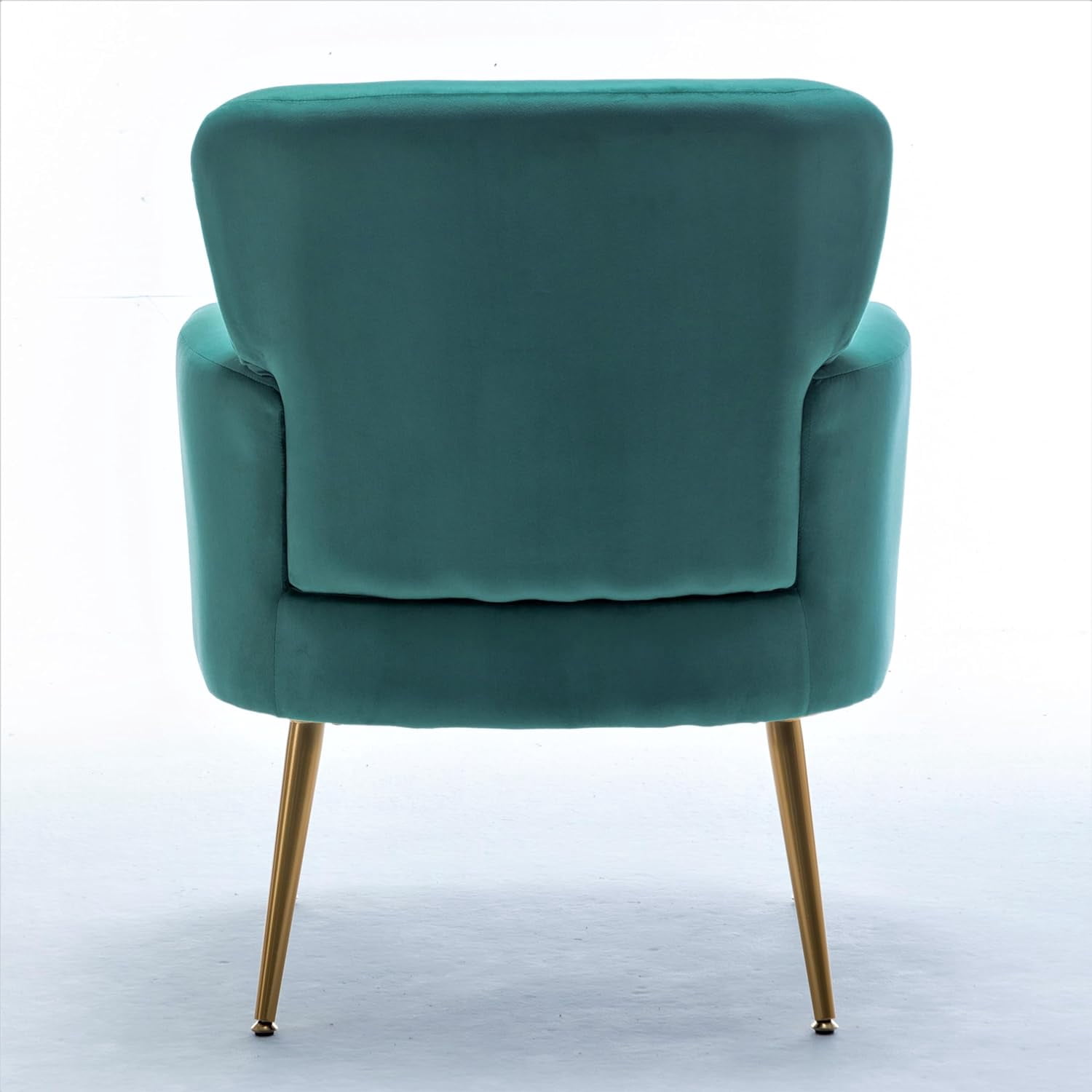 US Pride Furniture Trendy Velvet Accent Chair with Gold Metal Legs Upholstered Armchair for Small to Mid-Size Spaces Modern Living Room Bedroom Vanity Desk and Entryway Medium Mint Green