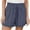 Navy, variant on ABATAB Women Casual Shorts Solid Drawstring Comfy Elastic Waist Shorts Summer Pull on Beach Short with Pockets