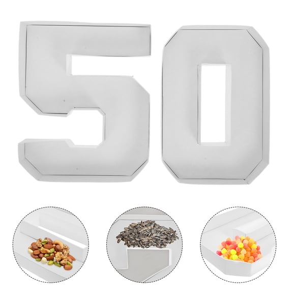 RENACLIPY 2pcs Elegantly Crafted Cardboard Number Candy Boxes for Birthday Platters White Decorative Enhancement Events