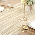 thumbnail image 4 of Ksopiavobs Cheesecloth Table Runner 10ft Gauze Boho Rustic Beige Cheese Cloth Table Runner for Wedding Bridal Shower Fall Thanksgiving Christmas Decoration, 4 of 5