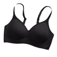 thumbnail image 3 of Gkeoshab Women's Bras Women Push-Up Anti-Sag Seamless Wireless Bra with Soft Lift and Support Black L, 3 of 7