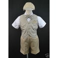 thumbnail image 5 of New Khaki Eton Wedding Vest Shorts Suit 4 Boy Baby & Toddler 0-24M  2T 3T 4T, 5 of 9
