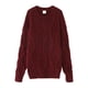 thumbnail image 3 of Suéter de mujer festivo de cuello redondo, jersey de invierno para fiestas, sudaderas gruesas lisas Rojo, 3 of 9