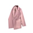 thumbnail image 2 of Fashnice Veste d'Extérieur pour Femmes, Blazer à Double Boutonnage, Cardigan Décontracté pour Bureau, Rose TG, 2 of 5