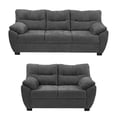 thumbnail image 1 of Sala3-2 TRINITY Monza 2 Piezas (Sofá, Love Seat) Dark Grey Para Sala, 1 of 8