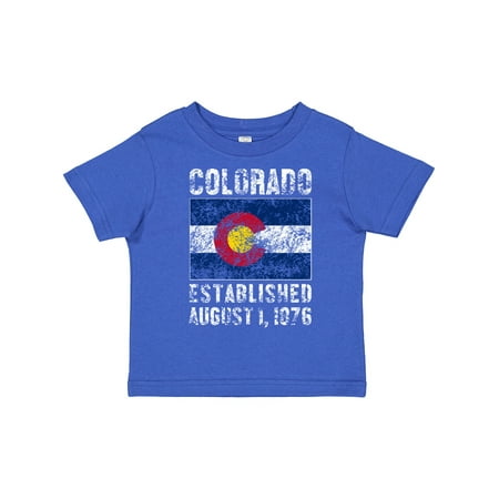 

Inktastic Established August 1 1876 Colorado Flag Gift Toddler Boy or Toddler Girl T-Shirt