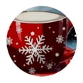 thumbnail image 2 of PIKWEEK  Small Round Tablecloth, Christmas Elastic Edge Design Dacron Tablecloth, Abstract Christmas Tree with Stars, Fits Round Table Diameter, for Dining Room, Party, Banquet, Multicolor White, 2 of 7