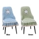 thumbnail image 5 of Toystoory Silla de estilo europeo con asiento azul, funda elástica, cojín curvo grueso y respaldo con almohadilla integrada de poliéster. Cubiertas para muebles de jardín azul, 5 of 6