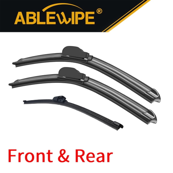ABLEWIPE Front & Rear Windshield Wiper Blades Fit For Volkswagen Tiguan 2009-2017, Set of 3, Front Wiper Blades and Rear Wiper, Y22C8Z9S