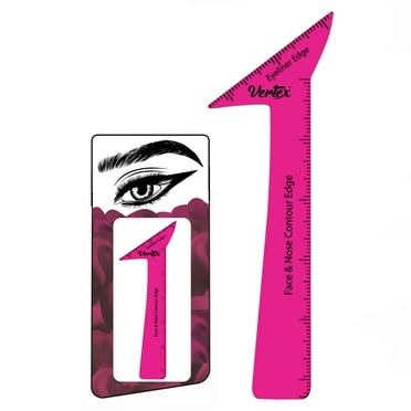 Vertex Beauty Eyeliner Stencils Pencil Liquid Liner Waterproof Gel Stamp Pen Beginners Thin Angled Eye Makeup Brush Wing Tips