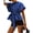 KleinBlue, variant on Women's Summer Tie Knot Short Sleeves T Shirt Crewneck Tee Tops Sweatshirt