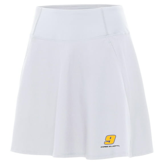 Women's Antigua  White Chase Elliott Chip Skort