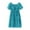 Blue, variant on Fsqjgq Baby Girl Clothes Dresses for Girls 10-13 Elegant Easter Dresses Blue Girls Toddler Kids Neck Short Sleeves Casual Soild Maxi Dresses Dress 160