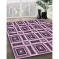 thumbnail image 3 of Ahgly Company Machine Washable Indoor Round Transitional Purple Area Rugs, 8' Round, 3 of 7