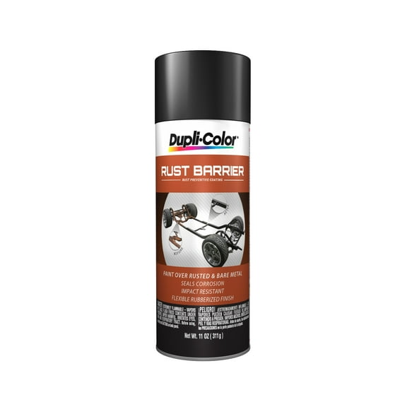 Krylon/Duplicolor RBA101 Gloss Black Rust Treatment Auto Body Paint, Flexible Rubber Finish, 11 oz