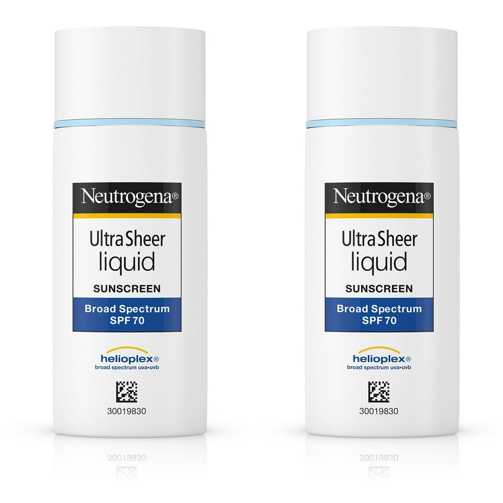 Neutrogena Ultra Sheer Liquid Daily Face Sunscreen, SPF 70, 1.4 fl. Oz