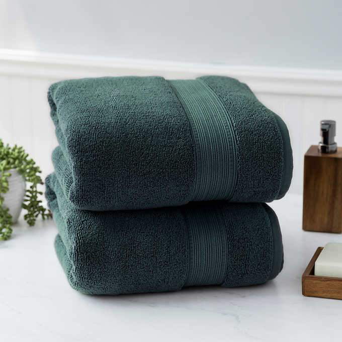 2 - 30x58 100% Soft HygroCotton Color: Ivory Charisma Bath Towels Set 