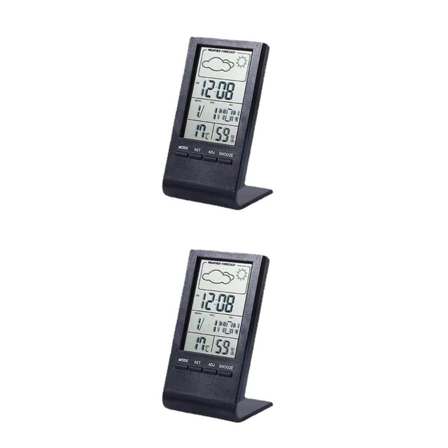 Inteprter Alarmas Reloj LCD Pantalla grande Control táctil Decoración de digital Sala de estar Type1 NO1