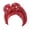 Red, variant on Hats Christmas Fashion Women Beading Braid Muslim Ruffle Cancer Wrap Cap Sleep Caps Satin Lined Hair Bonnets Winter Hats For Women