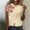 #10_Yellow, variant on Ladies Retro Tee Round Neck Tops Floral Printed T-Shirts Tunic Slim Fits Blouses Women's Casual Comfortable Outwear Classic Trendy Shirts