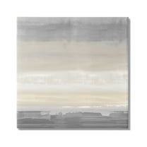 Stupell Industries Grey Abstract Landscape Abstract Painting Gallery Wrapped Canvas Art Print Wall Art, 36 x 36