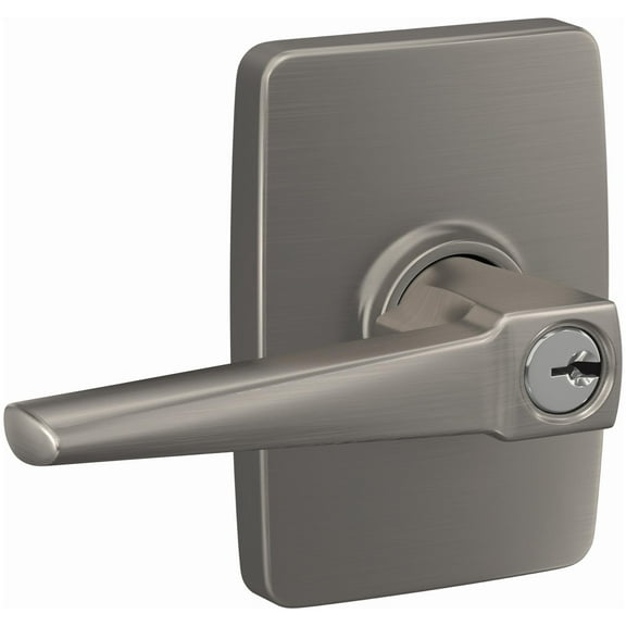 Schlage F51a-Elr-Gee Custom Eller Passage Or Privacy Door Lever Set - Nickel