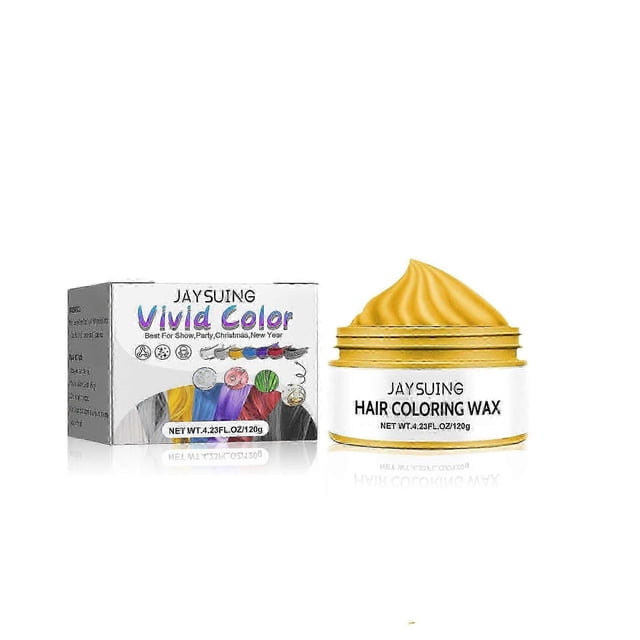 Jaysuing Hair Cream Mild And Easy To Color Trendy Multi-Color Hair Cream - Yellow |