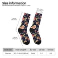 thumbnail image 2 of Pofeuu Flower Print Crew Socks, Adult Running Hiking Socks for Youth and Adult, 2 of 6