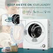 Simzlife 1.6 Cu. ft. Portable Clothes Dryer, Electric Compact Dryer Machine, 19.5 in W, 23.6 in H