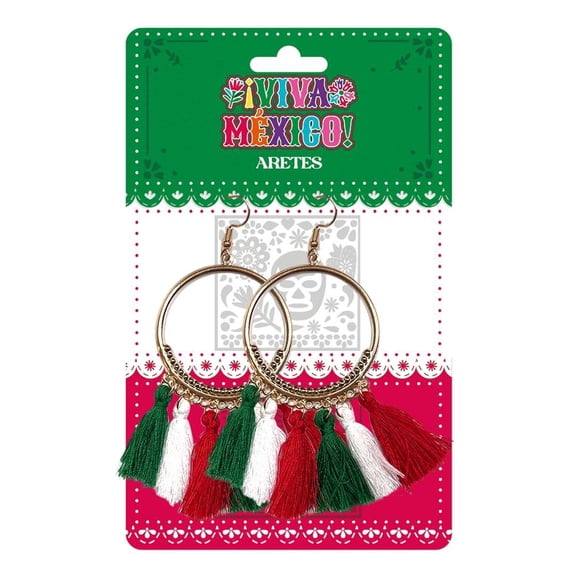 Aretes Prichos Fiestas Patrias 2 Piezas