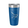 thumbnail image 1 of Keystone Lake Map Tumbler Travel Mug Insulated Laser Engraved Coffee Cup Oklahoma 20 oz Royal Blue, 1 of 1
