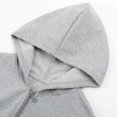 thumbnail image 6 of LvhaoGJOB Little Kids Boys Hoodie and Sweatpants Outfit Set, Gray - fleece fabric, 6 of 7