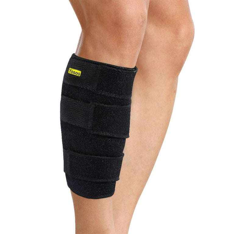 Adjustable Calf Brace, Calf Compression Brace Shin Splint Sleeve Support  Lower Leg Wrap Muscle