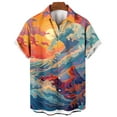 thumbnail image 3 of ZCFZJW Mens Hawaiian Floral Shirts Tropical Button Down Shirt Summer Beach Shirt Big and Tall Regular Fit Casual Short Sleeve Graphic Tees Tops Multicolor#10 XXXXXL, 3 of 3