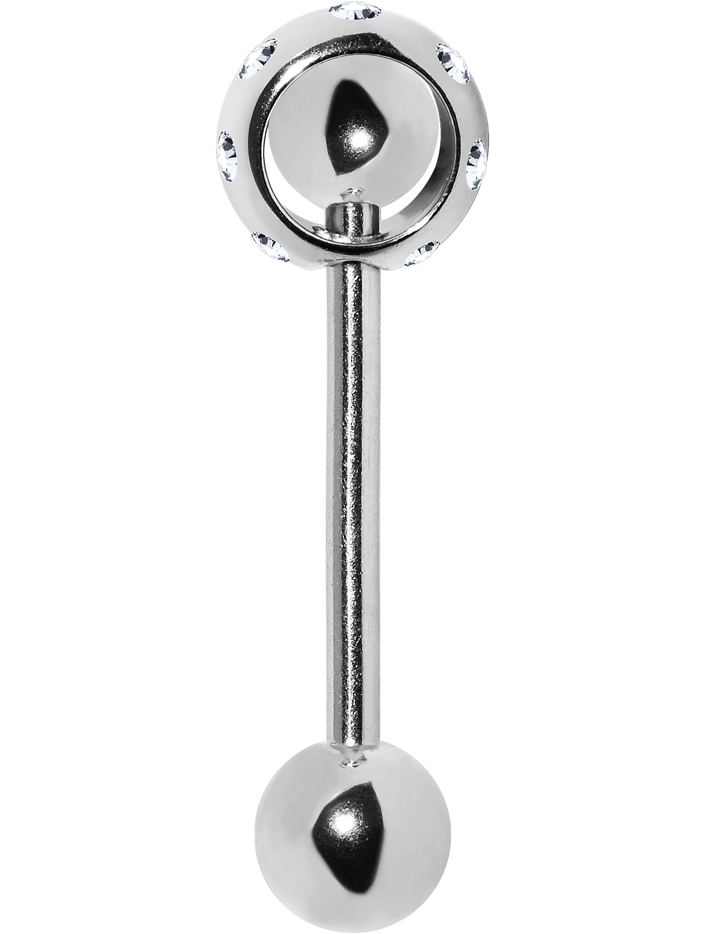 Body Candy Stainless Steel Orbital Barbell Tongue Ring